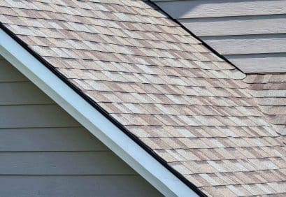 A shingle roof