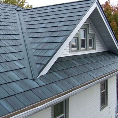 Synthetic shingle roofing